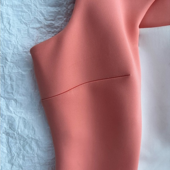 Calvin Klein Asymmetrical Sheath Dress in Cream and White - Picture 13 of 13